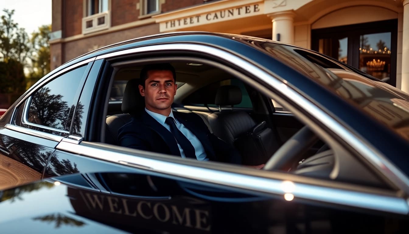 Experience Chauffeur Hire Nottingham with a professional chauffeur ready in a luxury vehicle.