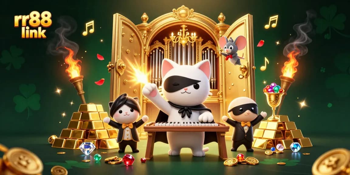 Engage with the rr88 link platform through captivating casino-themed visuals and characters.