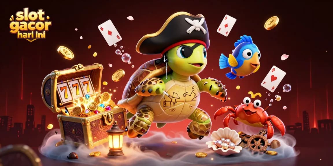 Engage with thrilling slot gacor hari ini gameplay alongside a vibrant underwater treasure scene filled with excitement.