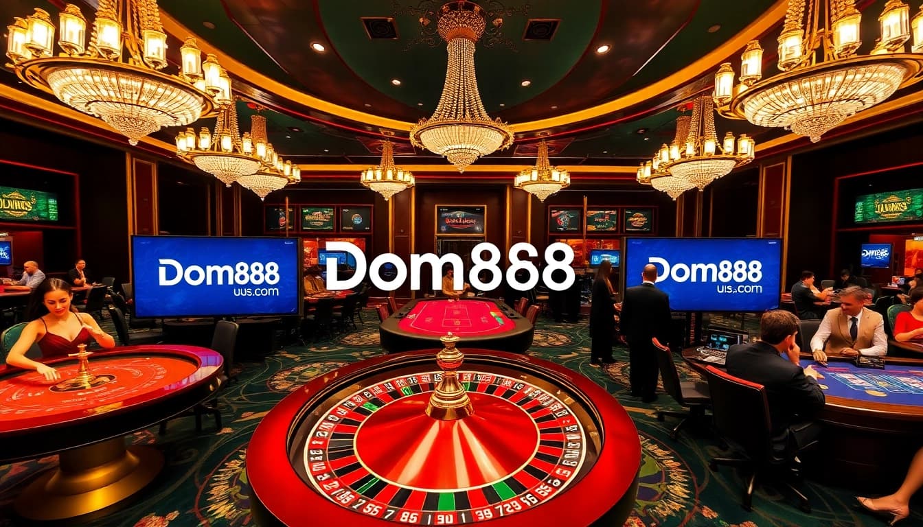 Join the excitement at dom88.us.com with engaging casino games and vibrant roulette action!