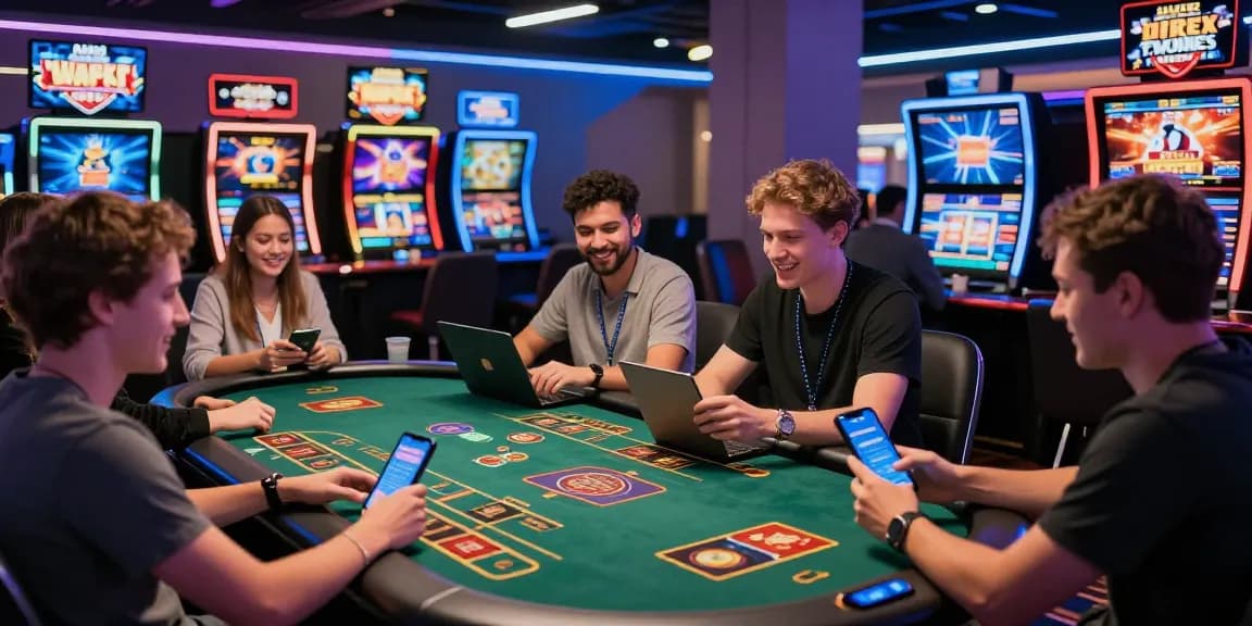 Engaging online gambling scene at https://dsam.org.uk showcasing diverse players enjoying modern casino games.