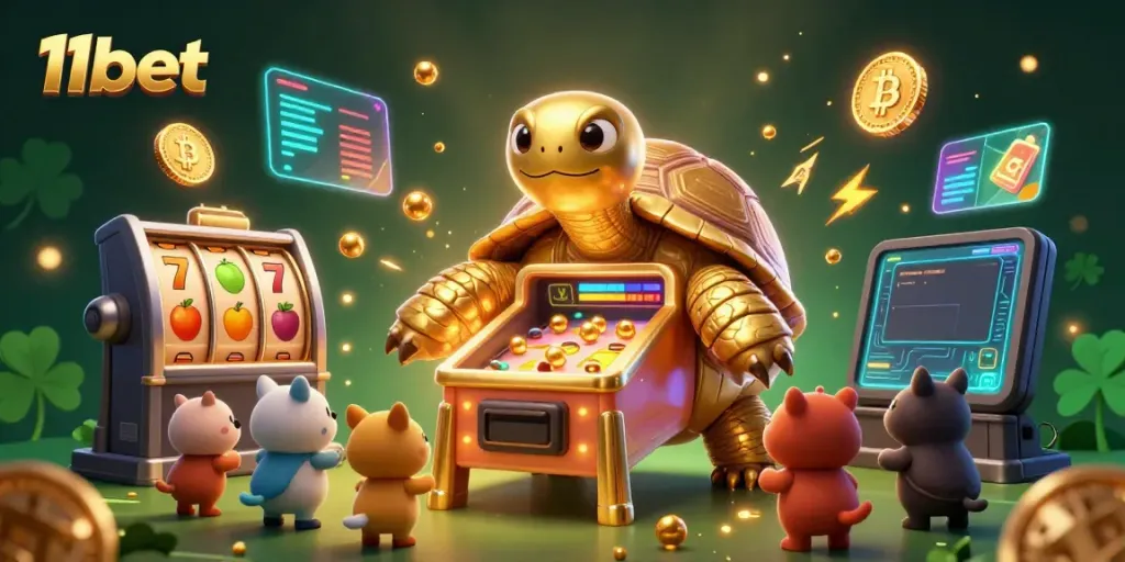 Experience the thrilling excitement of 11bet's gaming universe with vibrant characters and dynamic elements.