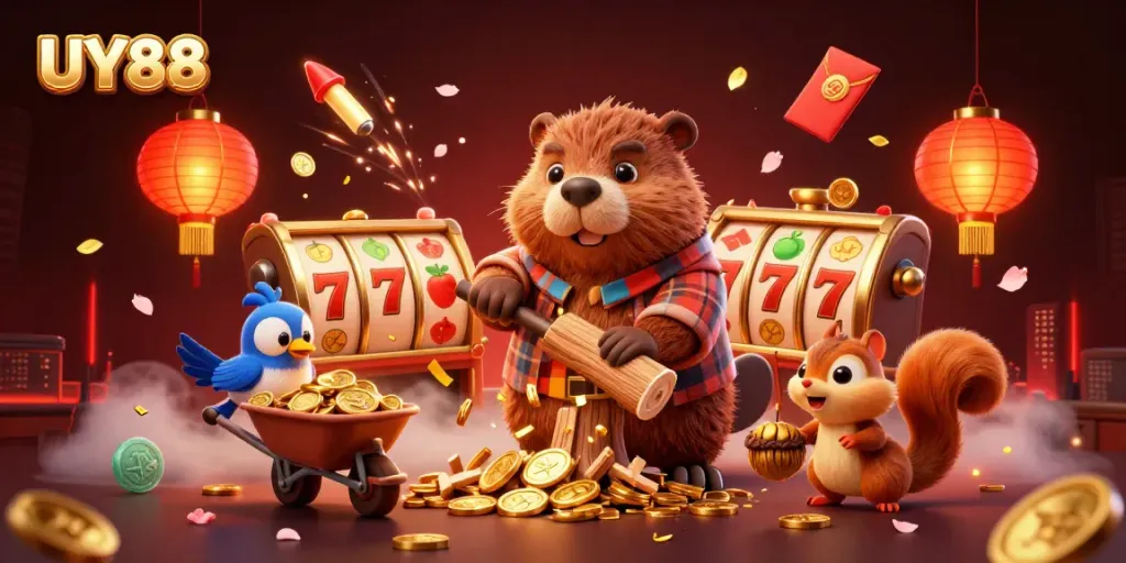 Join UY88 for thrilling jackpot rewards while celebrating in a vibrant casino atmosphere.
