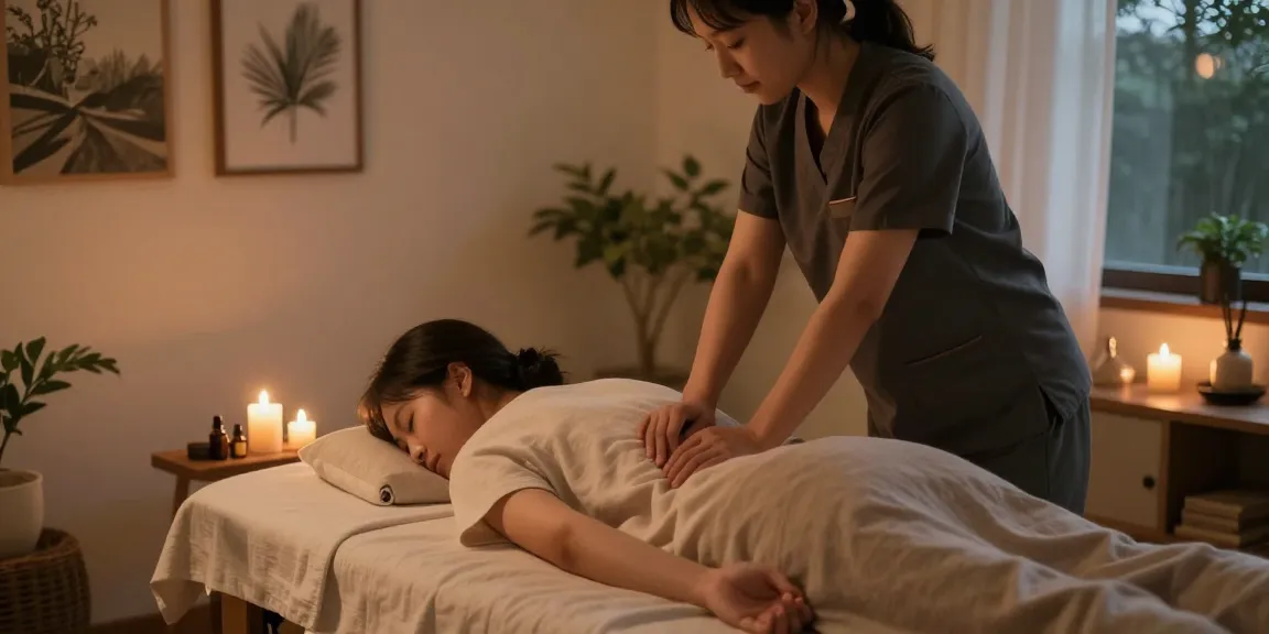 Experience a luxurious 분당출장마사지 session in a calming home environment.
