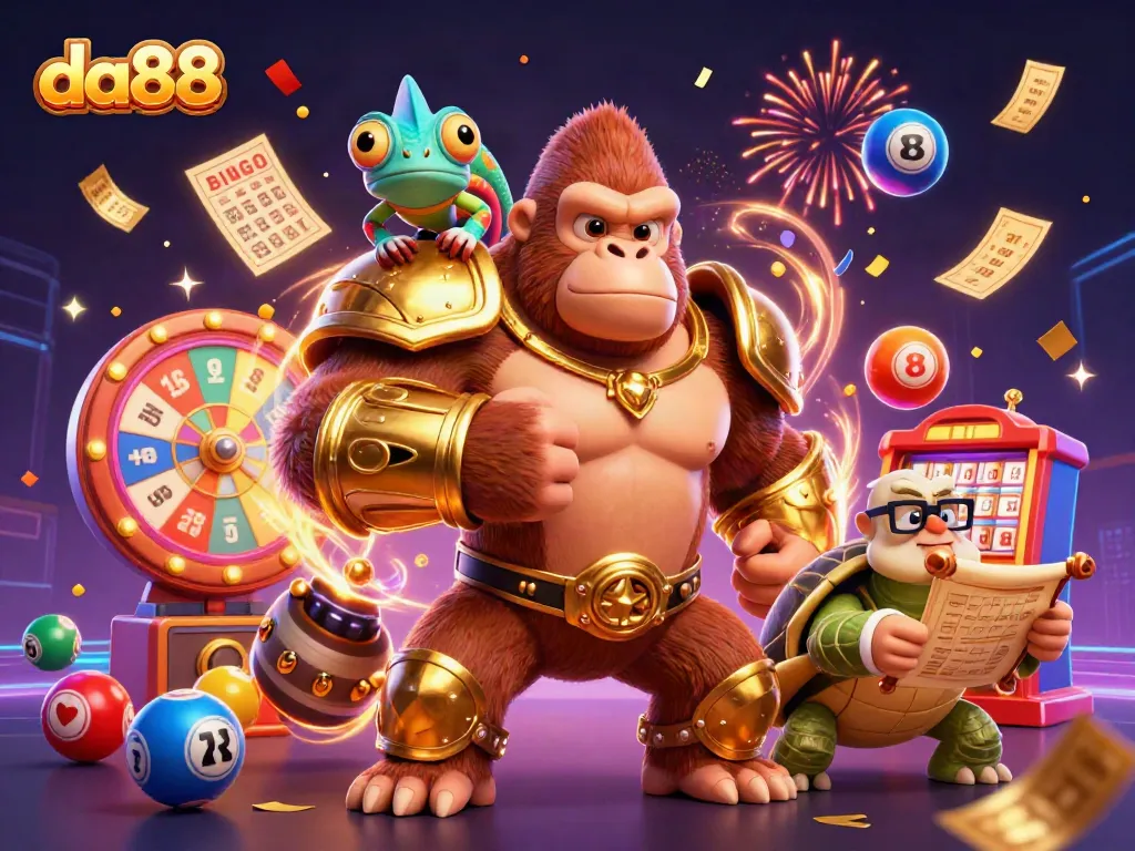 Experience thrilling gameplay with da88 featuring a vibrant casino scene filled with dynamic elements.