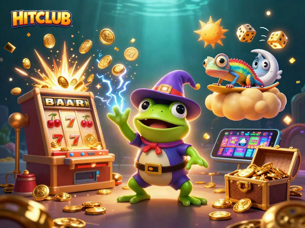 Experience the exciting HITCLUB jackpots amidst a vibrant digital casino adventure.