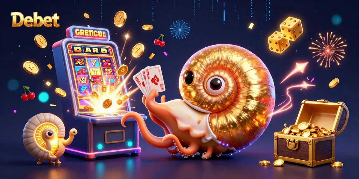 Experience the excitement of Debet as the ancient nautilus spins the roulette wheel with glowing companions.
