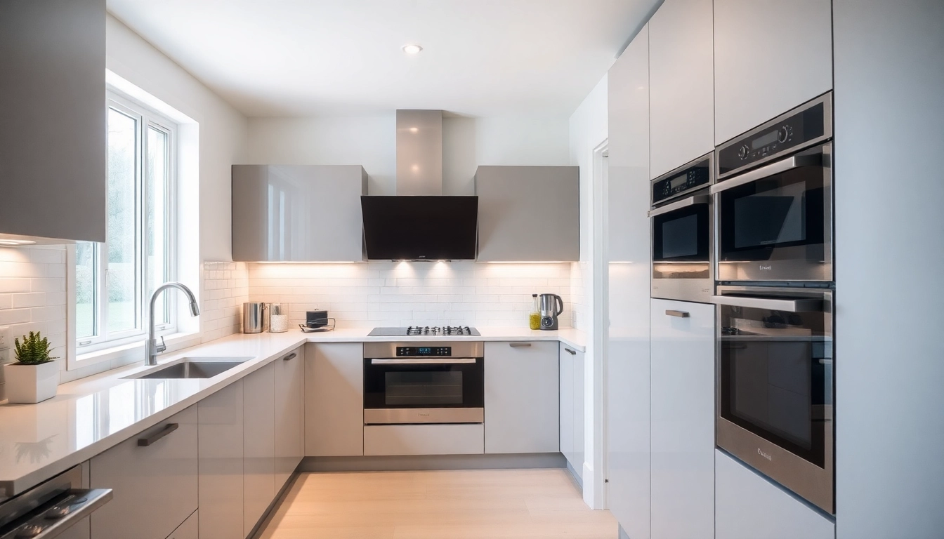 Showcase of уреди за вграждане featuring stylish built-in appliances in a modern kitchen setting.
