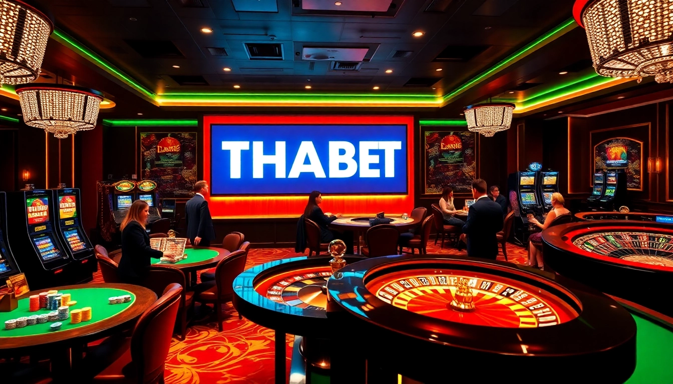 Experience thrilling gaming at THABET with stunning casino visuals and engaging environments.