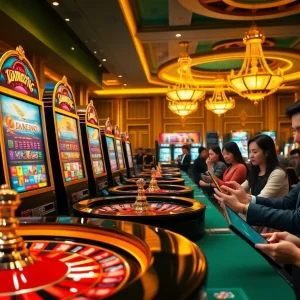 Engaging gambling interface featuring trang chu 98win with vibrant slots and roulette.
