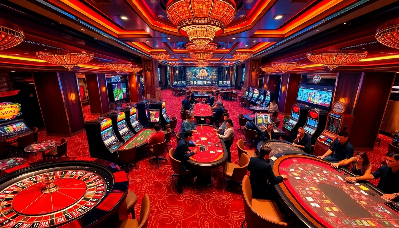 Experience thrilling games with https://uu882025.online/ at a luxury casino featuring roulette and poker tables.