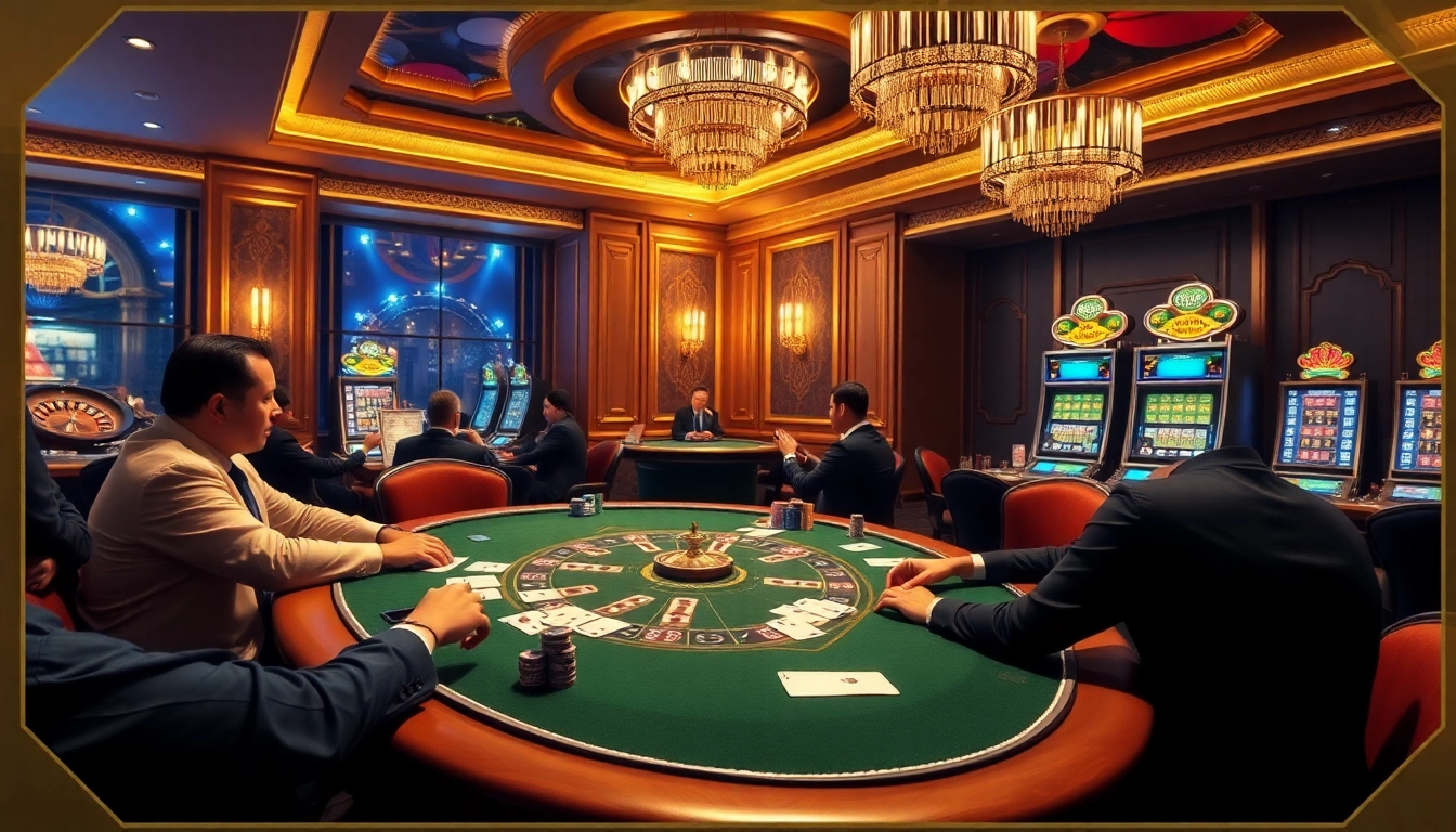 Experience thrilling gameplay at https://win79sr.com/ with a vibrant poker scene showcasing excitement and professional strategy.