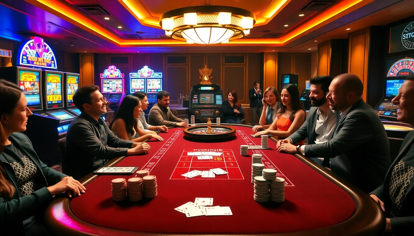 Experience the thrill of gaming at https://xin88it.com/ with poker chips, cards, and vibrant slot machines.