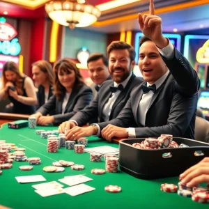 Experience the excitement of gambling at DA88 with thrilling poker games and vibrant casino atmosphere.