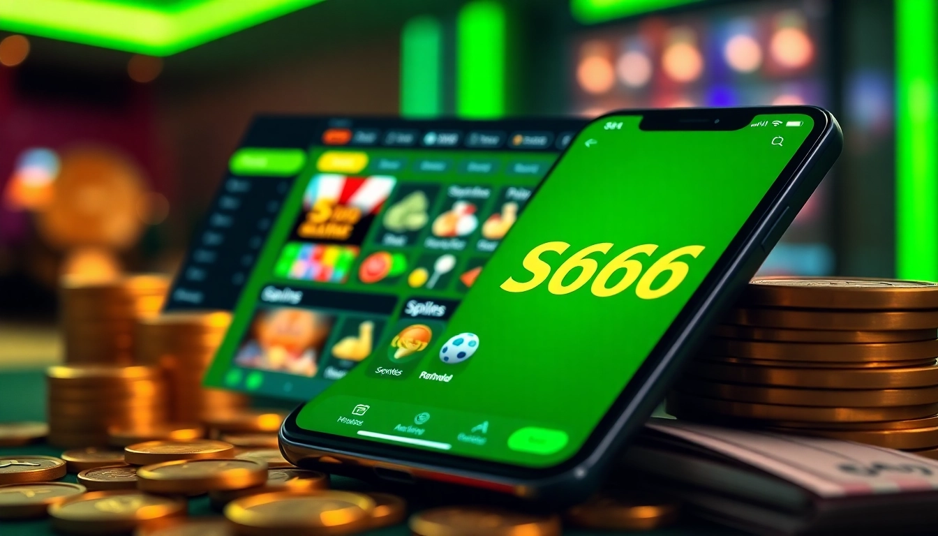 S666.nyc modern online gambling interface showcasing diverse casino games and user-friendly app experience.