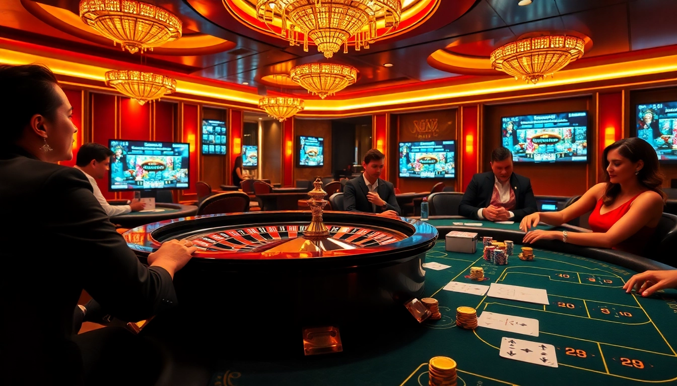 Engaging gambling atmosphere at Trang chủ 79KING with poker and roulette excitement