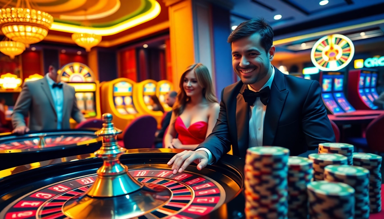 Experience thrilling gameplay at u888 with vibrant casino tables and engaged players.