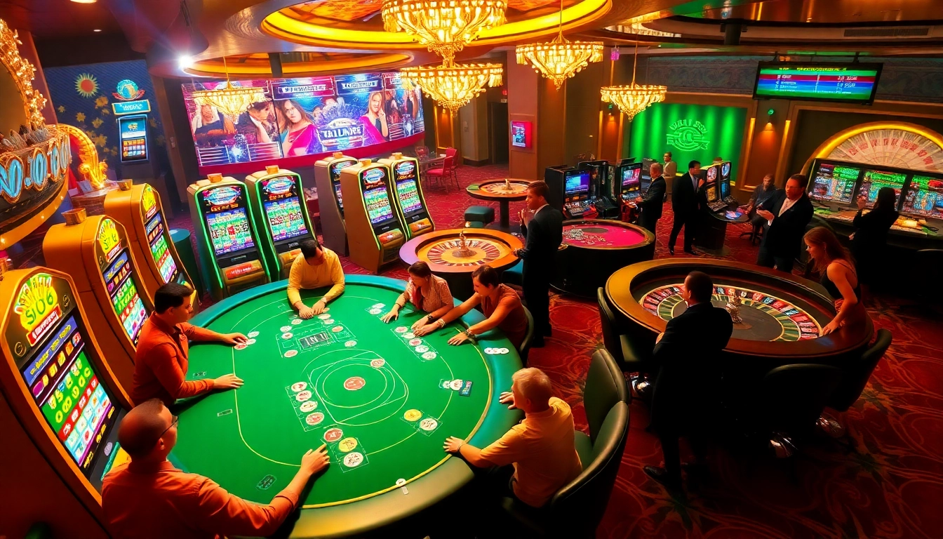 Experience thrilling gameplay at https://s8onl.com/ with a colorful casino scene featuring poker and roulette.