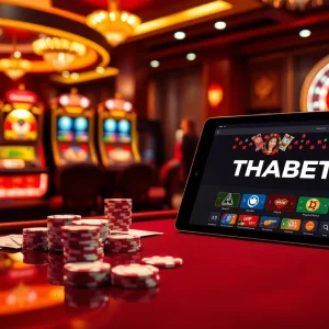 Experience thrilling gambling action at THABET casino with vibrant tables and exciting games.