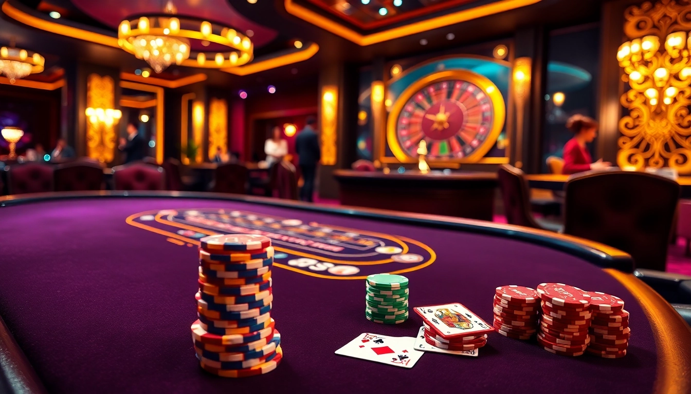 Gambling action at a 789bet blackjack table with poker chips and cards.