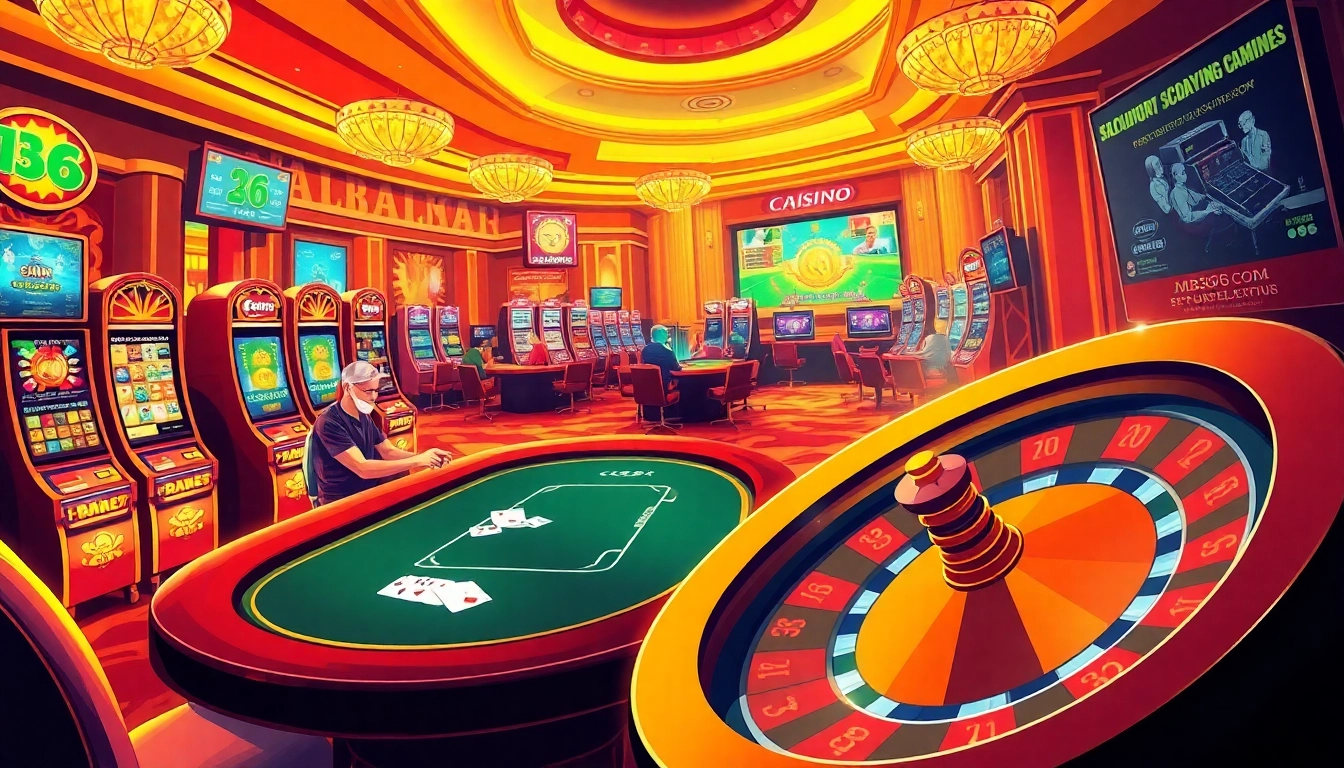 Experience the thrill of mb66 com casino with dynamic gameplay, including poker chips and slots.