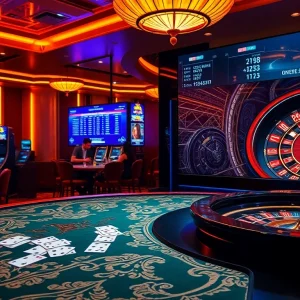 Betting excitement at BJ88 live with engaging casino visuals and dynamic gaming elements.
