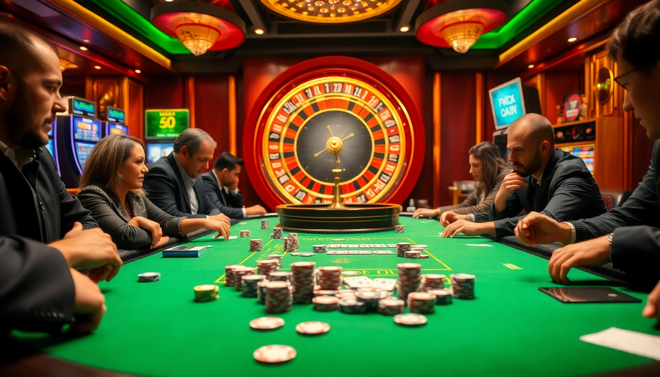 Experience the thrill of poker action at https://s8limited.com/ with an engaging casino scene featuring chips, cards, and intense competition.
