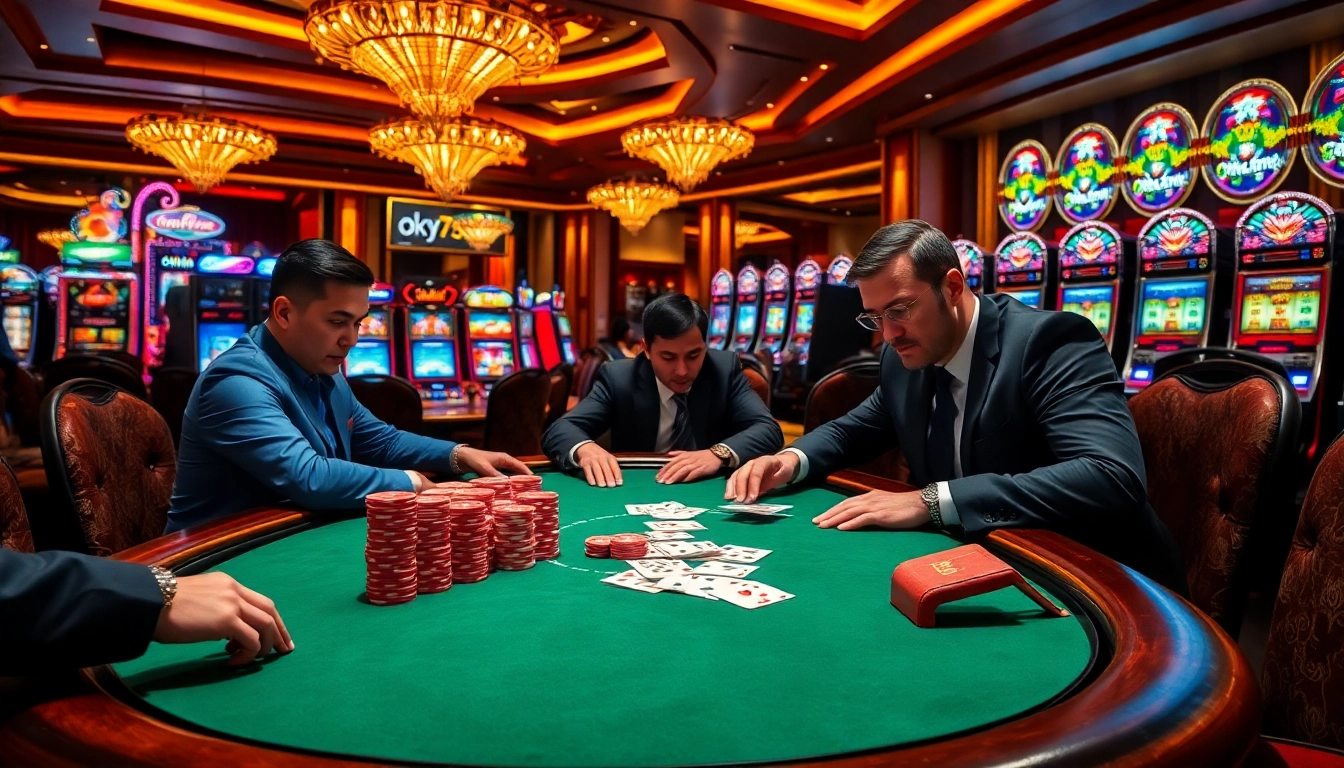 Experience thrilling high-stakes action at ok789 com with vibrant poker games and slot machines.