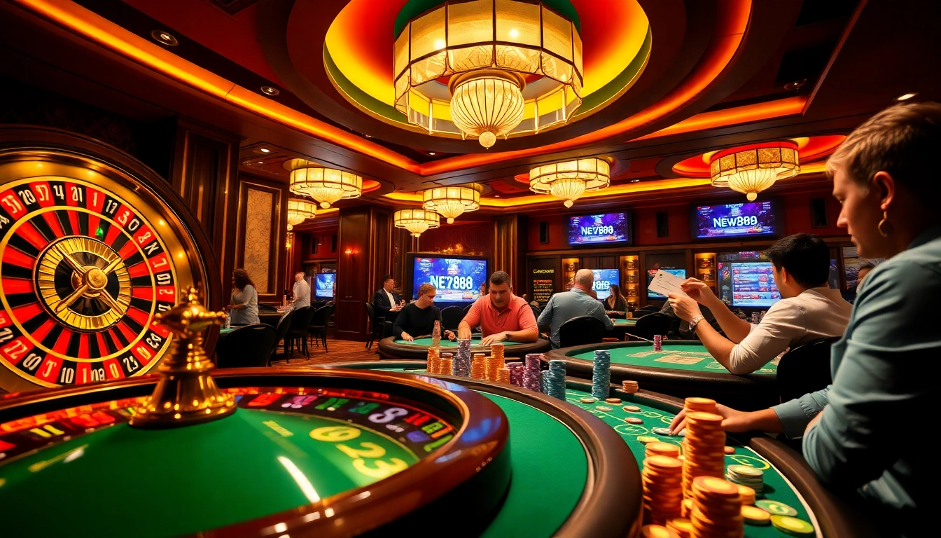 Experience the excitement of New888 with vibrant poker games and thrilling roulette.