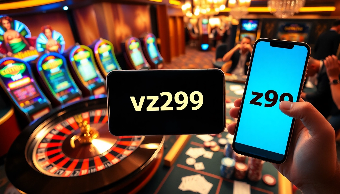 Experience high-stakes excitement at VZ99 Casino with vibrant tables and thrilling slot machines.
