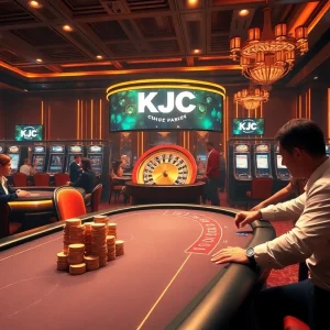 KJC offers an exciting casino experience with luxury poker tables and thrilling games.