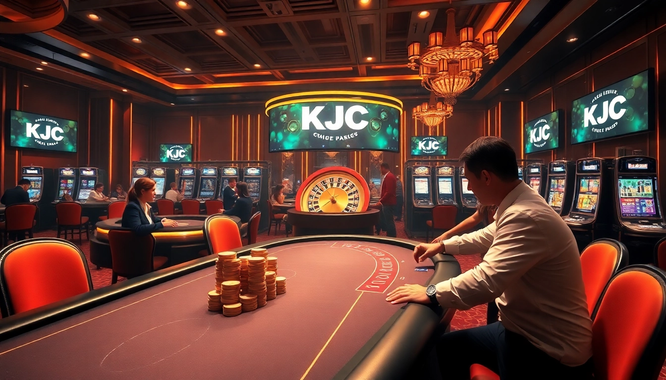 KJC offers an exciting casino experience with luxury poker tables and thrilling games.