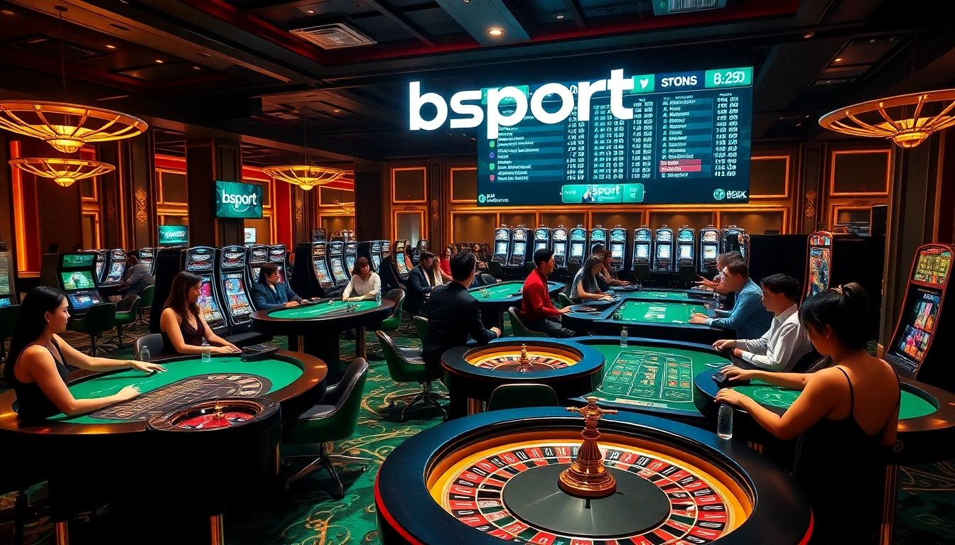 Experience the thrill of online gambling at bsport with exciting casino games and action.