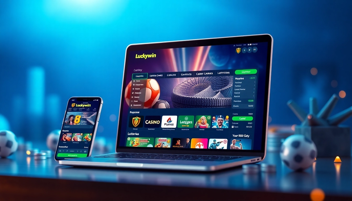 Explore the engaging online betting interface of https://luckywin.name featuring various gaming options.
