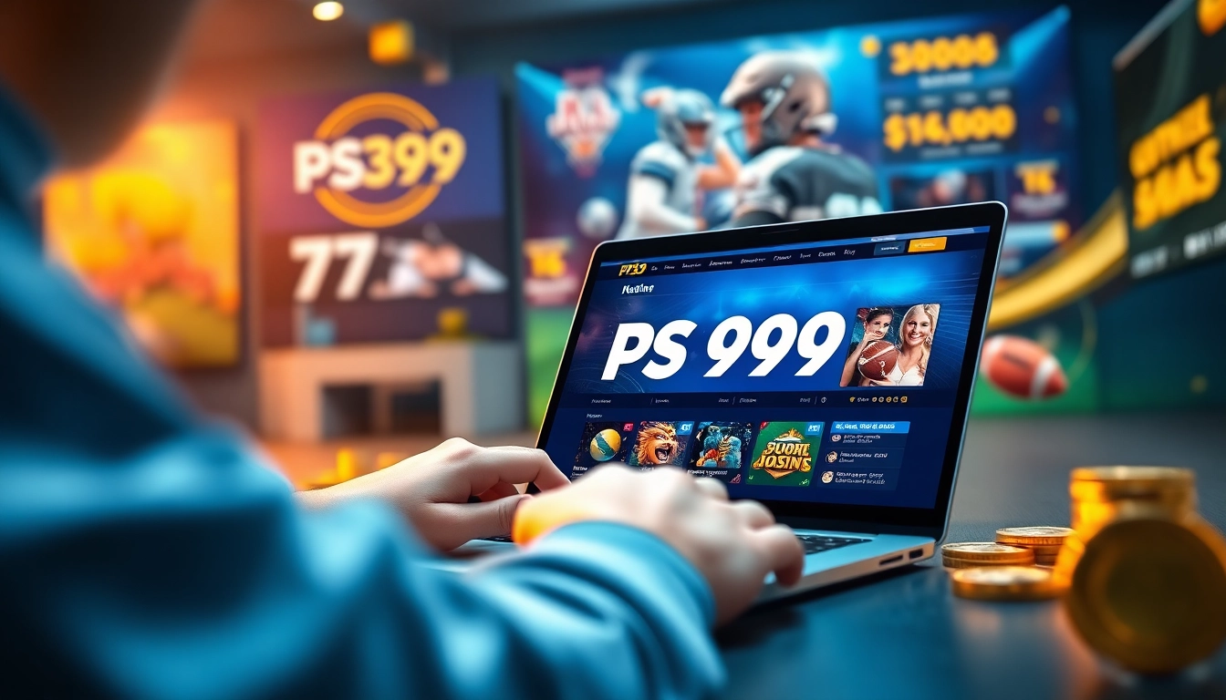 Engage with PS99's exciting online betting platform through vibrant visuals and user-friendly interface.