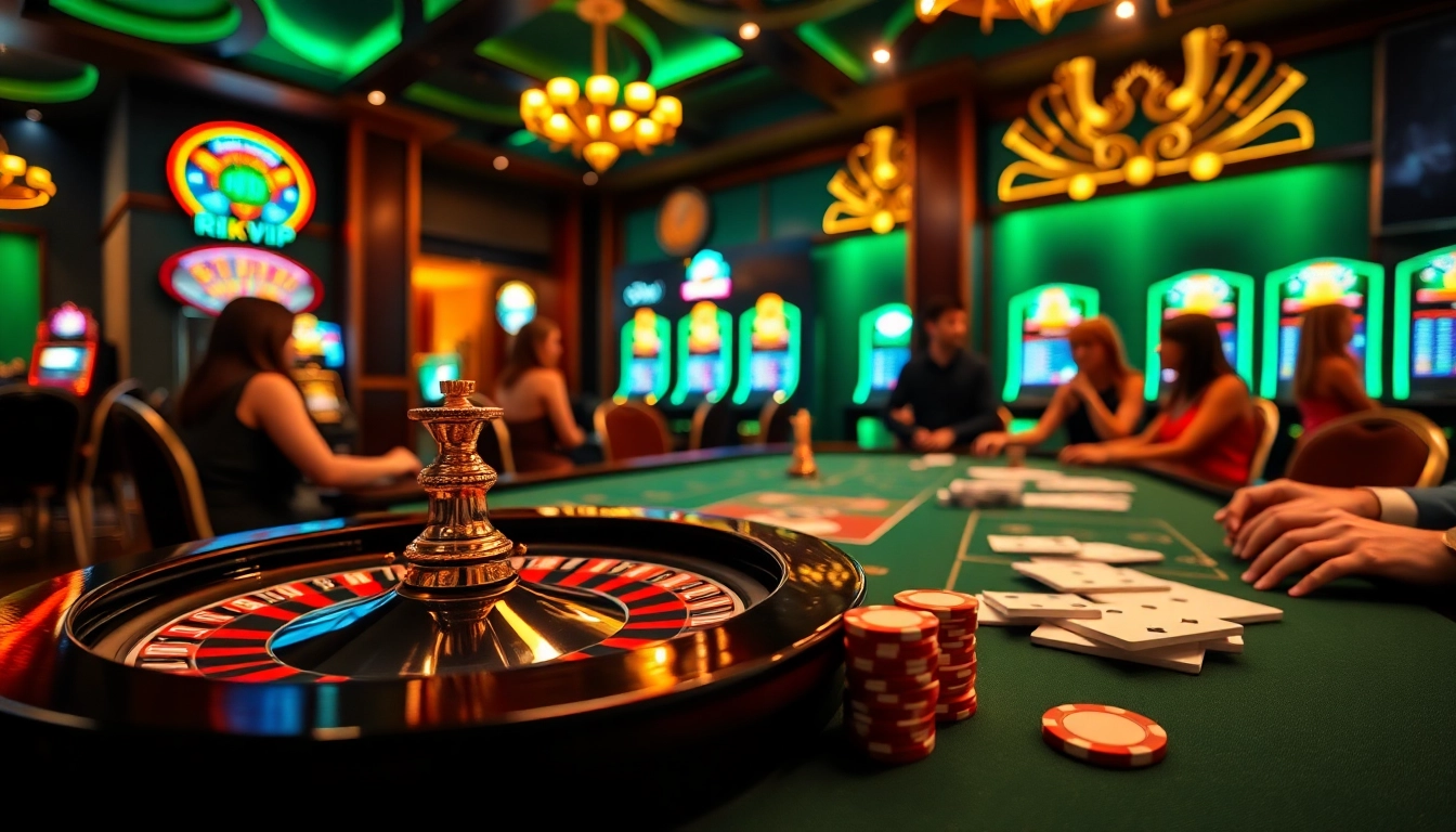 Experience the thrill of game rikvip in an exciting casino setting.