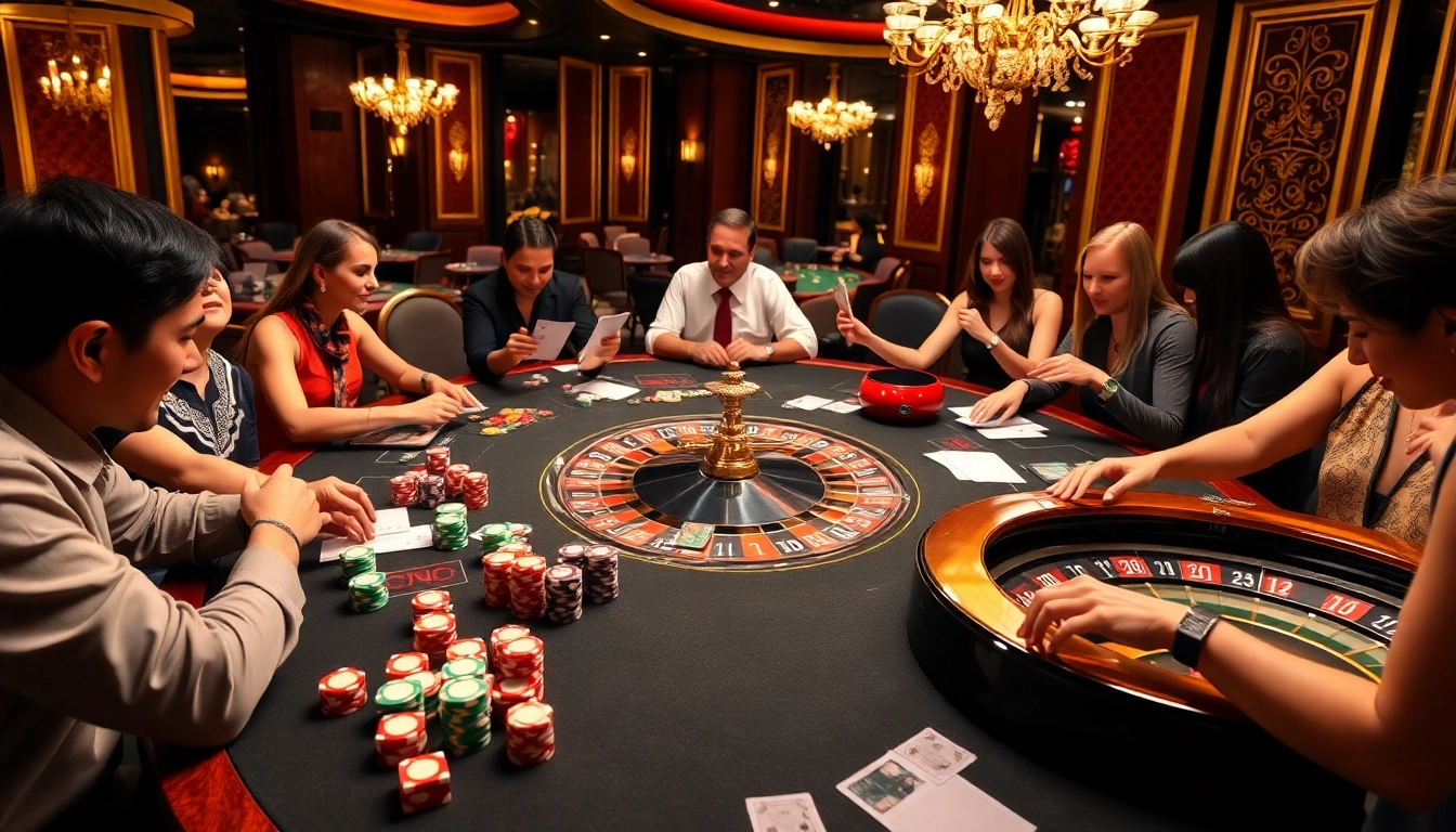 Experience the thrill of winning at SV388 com with vibrant gaming elements like poker chips and roulette.