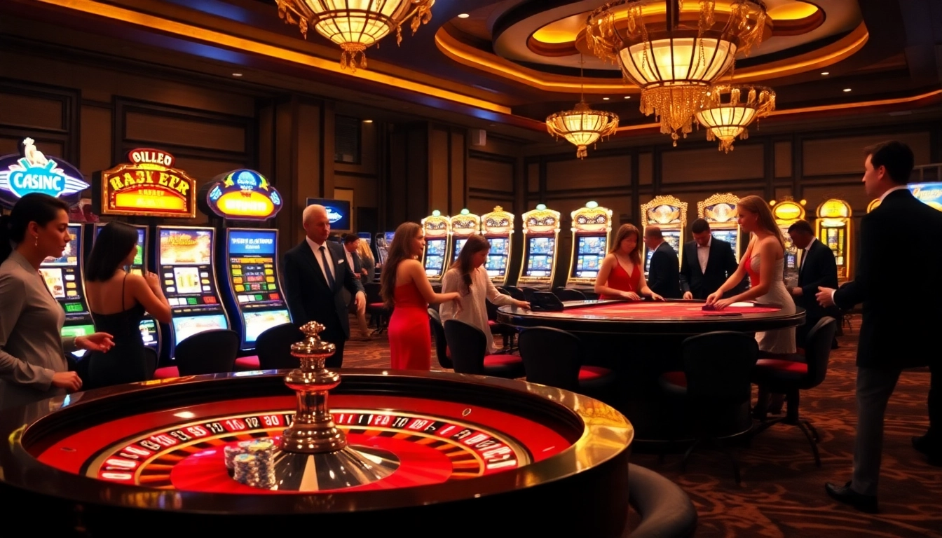Players enjoying a thrilling game at https://uu88joli.com/ casino tables with poker chips and cards.