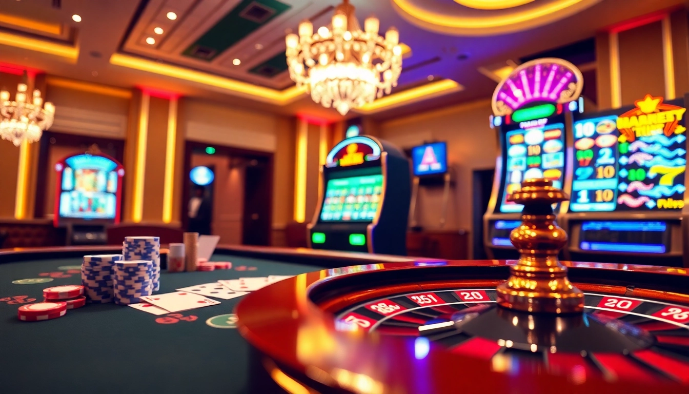 Experience the excitement of casino gaming at GG88 with vibrant tables, slot machines, and poker action.