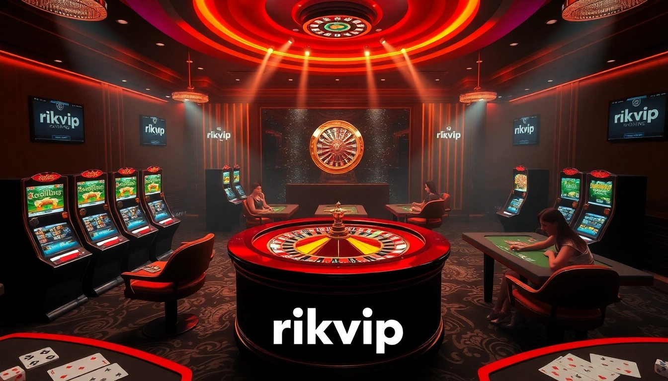 Experience the thrill at rikvip casino with vibrant roulette tables and engaging players.