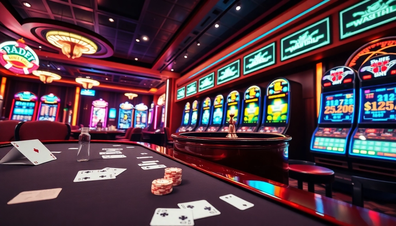 Experience the thrill of 8day casino games with vibrant tables and exciting slot machines.