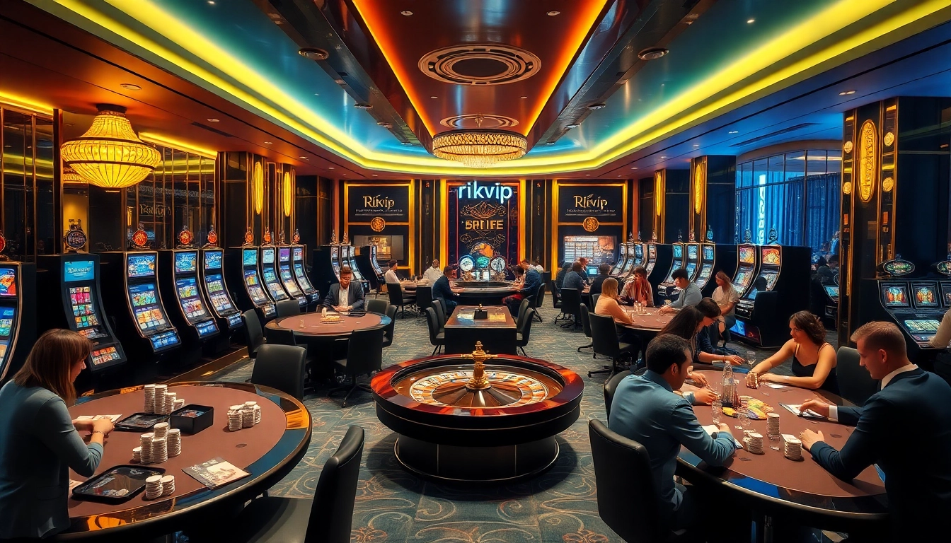Experience the vibrant atmosphere of rikvip casino with exciting games and diverse players.