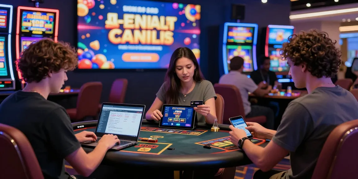 Online casino players engaging in live dealer games and browsing credit card options on various devices at https://ieee.org.uk, showcasing a vibrant gaming atmosphere.